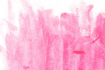 Pink watercolor on art paper background.