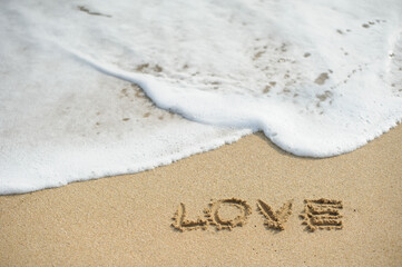 LOVE on the beach