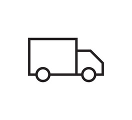 Truck transport icon vector logo design template