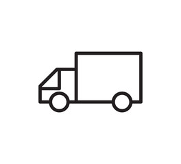 Truck transport icon vector logo design template