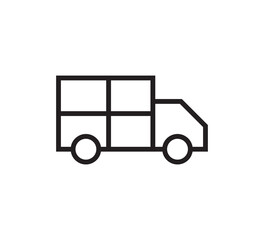Truck transport icon vector logo design template