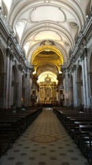 Fototapeta premium inside of the church in Buenos Aires