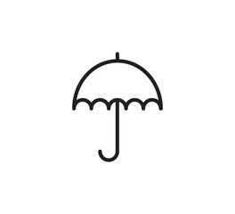 Umbrella icon vector logo design template
