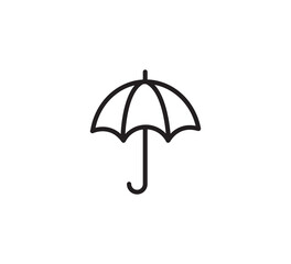 Umbrella icon vector logo design template