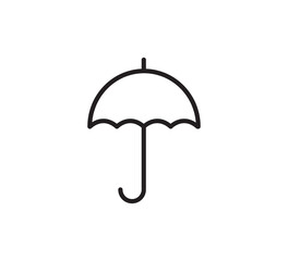 Umbrella icon vector logo design template