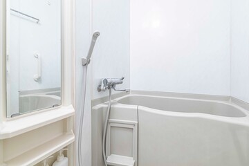Small bathtub in the bathroom at the hotel