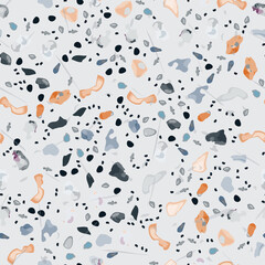 Terrazzo Texture Vector. Flooring Seamless Pattern