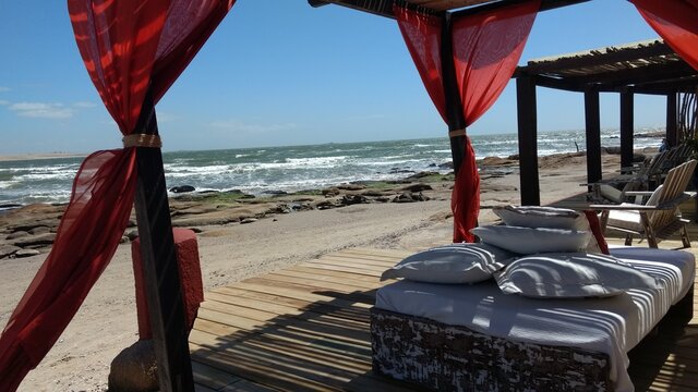 Red Beach Chairs