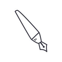 pen line style icon vector design