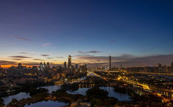 Sunrise of Guangzhou