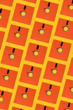 5&not;&ordm;-inch floppy diskettes background