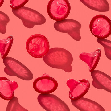 Red condoms and shadows