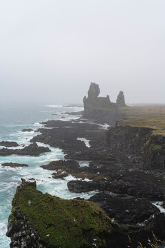 Beautiful Rock Formation on the Icelandic Coast