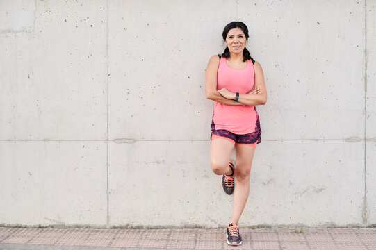 Sportswoman portrait.