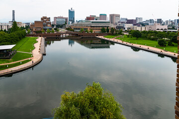 Fototapeta premium 運河の風景