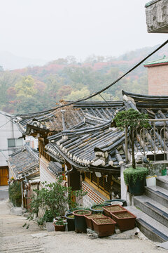 Bukchon Hanok Village in Samcheong-don