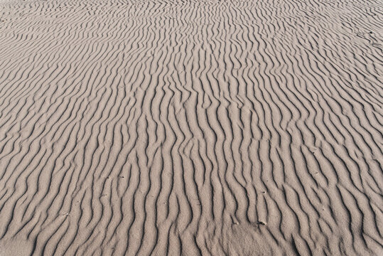 Sand pattern on the baltic see beach.