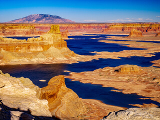 lake powell at sunset