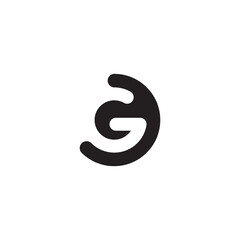 G logo design template fully editable vector