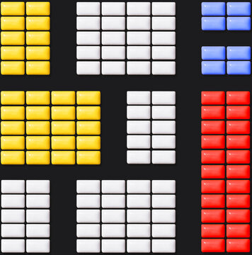 Colorful geometric cube
