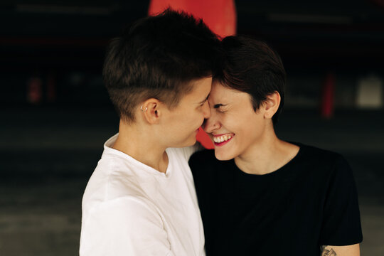 Real lesbian couple in love