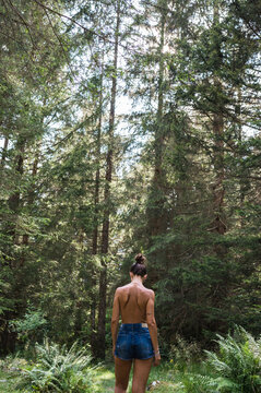Woman relaxing in the nature