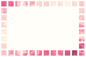 pink frame with hearts