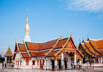 Naklejka premium Wat phra that choeng chum, most sacred temple of Sakon Nakhon - Thailand