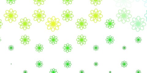 Light Green, Yellow vector template with lines.