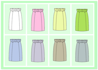 アパレル　アイテム　スカート