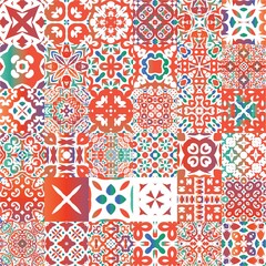 Antique ornate tiles talavera mexico.