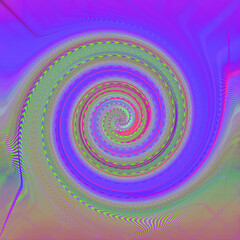 An abstract psychedelic spiral background image.