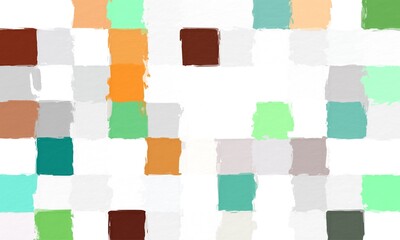 colorful abstract mosaic with a rough texture background. Sweet color square pattern background. Picture for creative wallpaper or design art work. Backdrop have copy space for text.