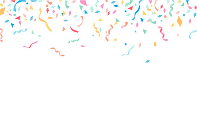 紙吹雪のフレーム素材