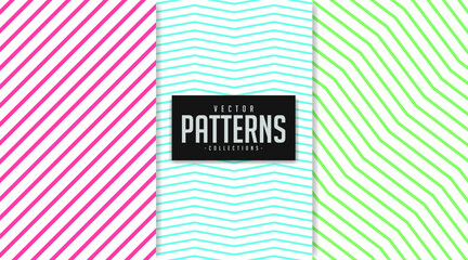 Patterns Collections Vector of geometrics minimalism line. Pattern set