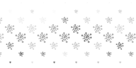 Light Gray vector texture with disease symbols.