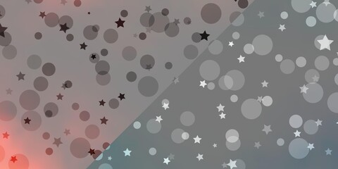 Vector template with circles, stars. Colorful illustration with gradient dots, stars. Pattern for trendy fabric, wallpapers.