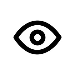 Eye Line Icon - Vector Illustration