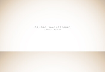 Abstract luxury empty pastel brown gradient with border brown vignette, Studio backdrop display of product, Business backdrop. Vector Illustration.