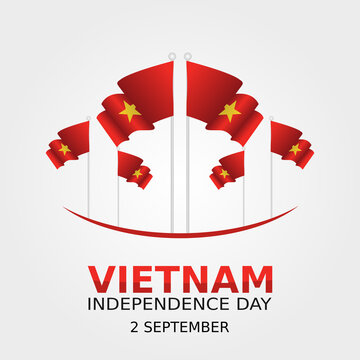 vector graphic of Vietnam independence day good for Vietnam independence day celebration. flat design. flyer design.flat illustration. national day. independence day. celebration.