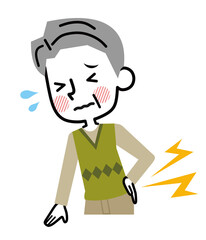 腰痛　シニア　男性