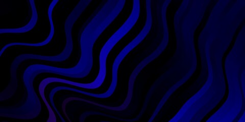 Dark Pink, Blue vector background with curved lines. Bright illustration with gradient circular arcs. Pattern for commercials, ads.