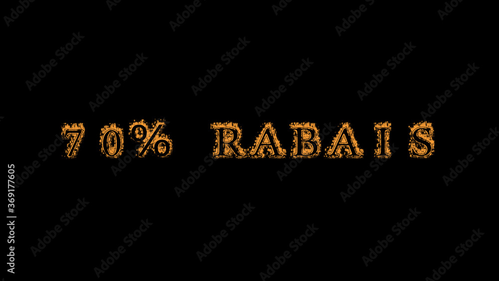 Fototapete 70% rabais fire text effect black background. animated text effect with high visual impact. letter a