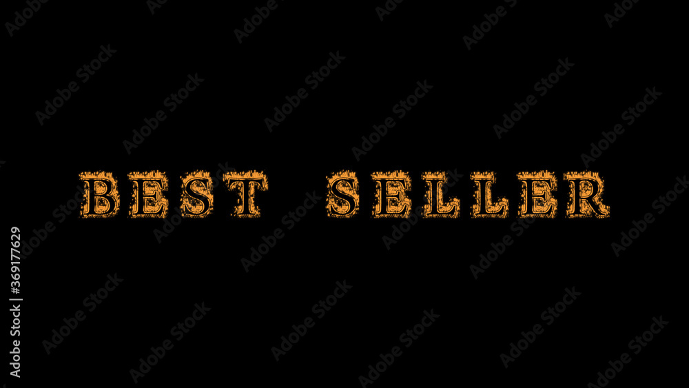 Fototapete best seller fire text effect black background. animated text effect with high visual impact. letter 