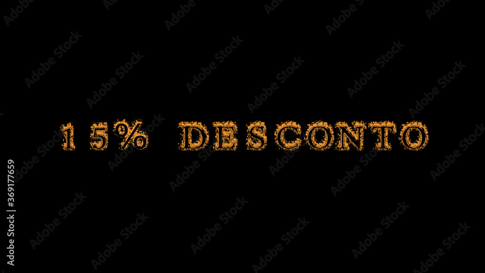 Fototapete 15% desconto fire text effect black background. animated text effect with high visual impact. letter