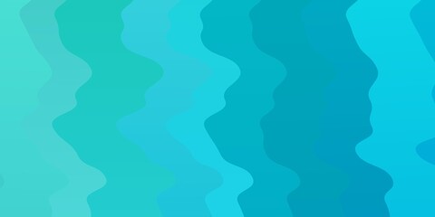 Light Blue, Green vector pattern with lines. Abstract illustration with gradient bows. Best design for your posters, banners.