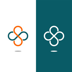 S & S letters Joint logo icon vector template for corporate logo and business card design.