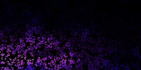 Naklejka na ściany i meble Dark purple vector pattern with abstract shapes.