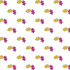 Fototapeta na wymiar puzzle game pieces solution pattern background