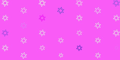 Light Pink vector template with flu signs.